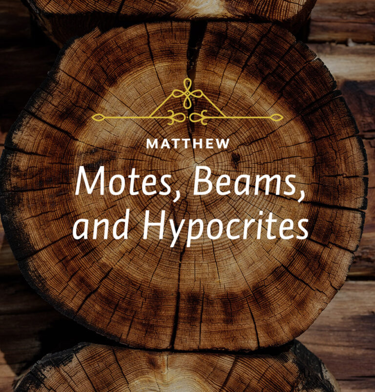 Motes, Beams, and Hypocrites